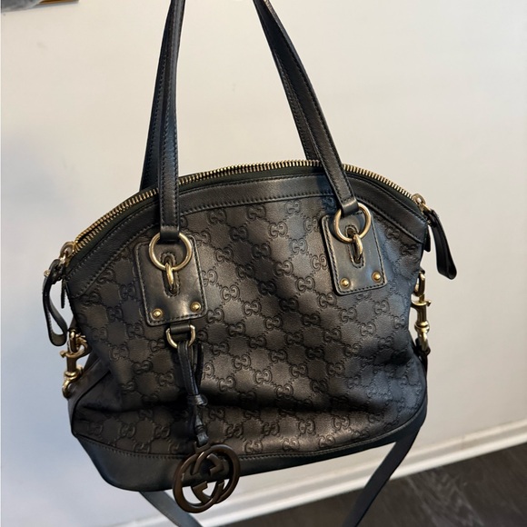 Gucci green Monogram Shoulder Bag - Picture 1 of 11